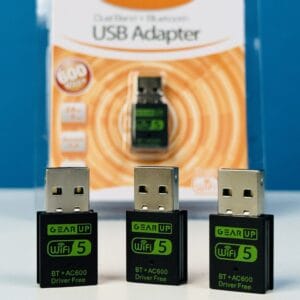 GearUP 600Mbps Dual Band WiFi + Bluetooth Adapter For Windows